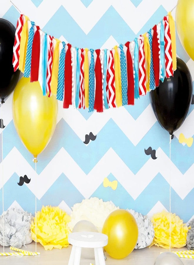 CROWNOS Carnival Decorations for Canival Party, Fabric Red Yellow Blue Banner Garland Backdrop for Circus Theme Party Decor - Image 5